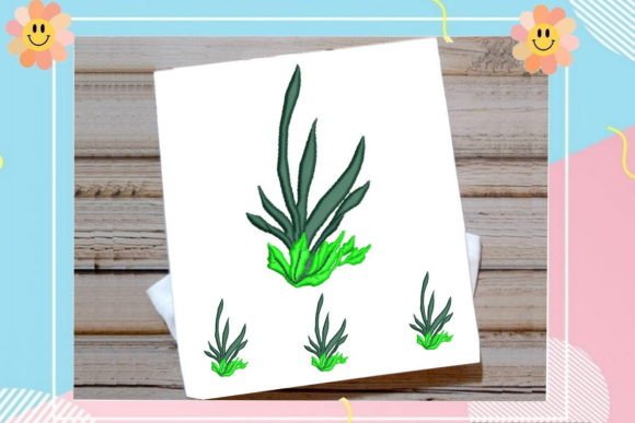 Beautiful Grass: A Sweet and Modern Embroidery Design