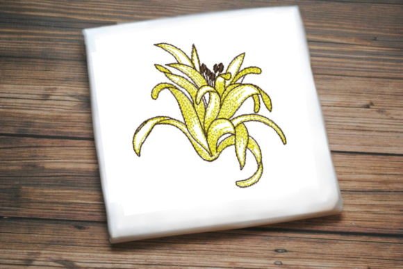 Charming Beautiful One Line Yellow Flower