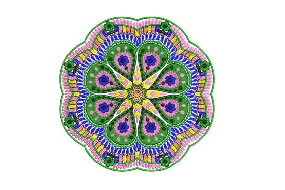 Elegant Mandala Motif for Diverse Embroidery Projects