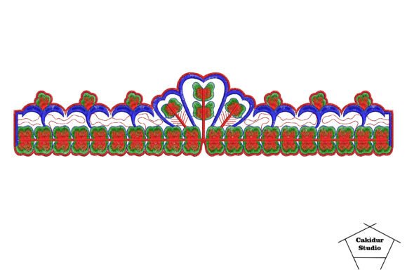 Elegant Weeds Border for Charming Embroidery