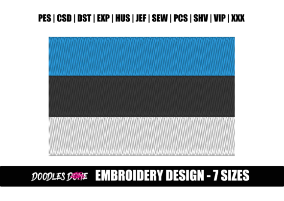 Estonia Flag: A Versatile Addition for Holiday Embroidery