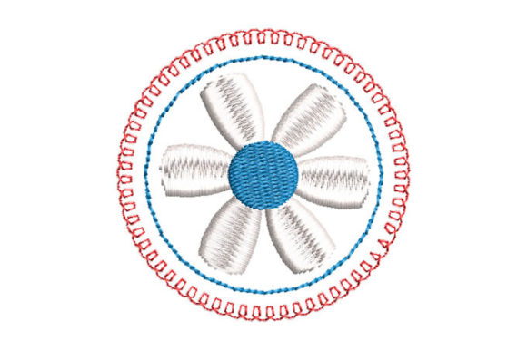 Flower with Border: A Versatile Embroidery Design