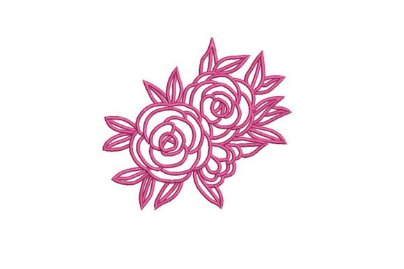 Flowers with Leaves: A Versatile Holiday Embroidery