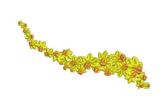 Golden Dararat Bouquet: A Summery Embroidery Delight
