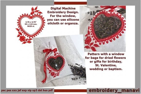 Heart Shape with Window and Flowers: A Versatile Design