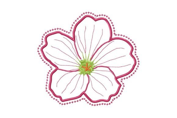 Pink Flower Applique: A Delicate Touch for Craft Fairs