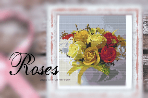Roses. Cross Stitch Pattern: A Holiday Embroidery Gem
