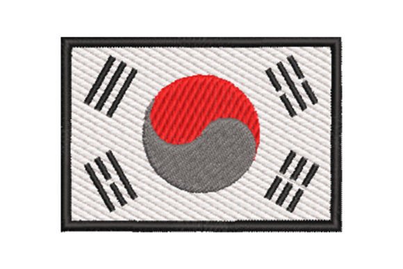 South Korea Flag: A Versatile Embroidery Design